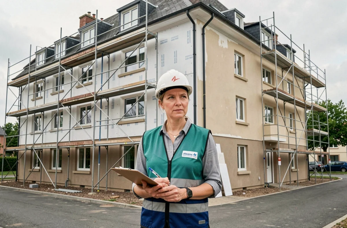 Cheffe de projet d'Avenir Rénovations Orléans sur un chantier multisectoriel
