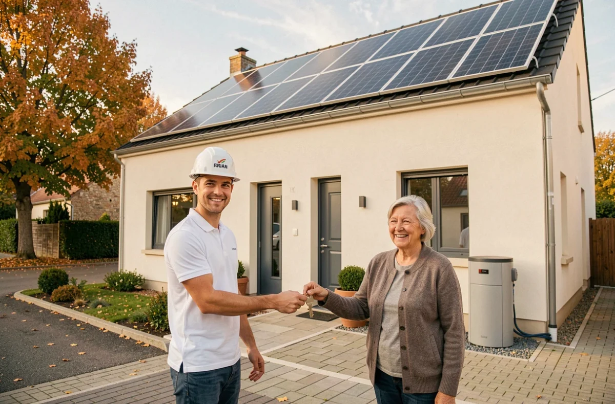 Remise des clés d'une rénovation énergétique clé en main dans le Loiret